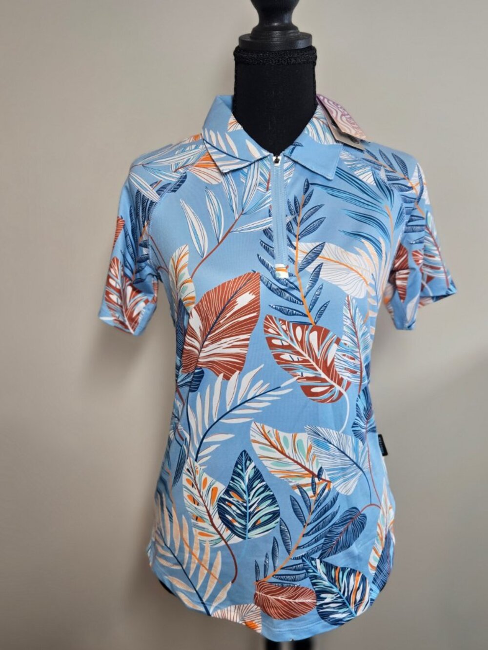 Soneven‎ XS Tropical Print Dress Polyester Spandex NWT